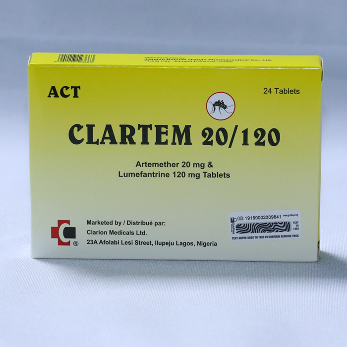 Clartem 20/120 24 Tablets