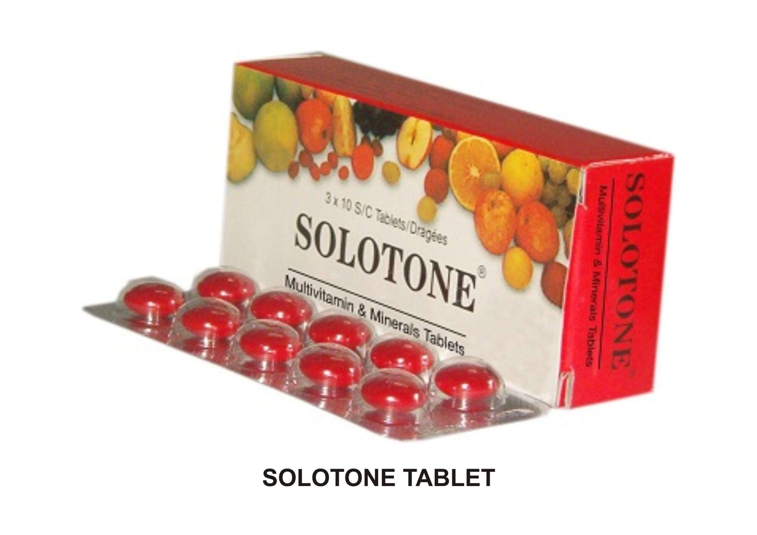 Solotone Multivitamin & Minerals Tablets